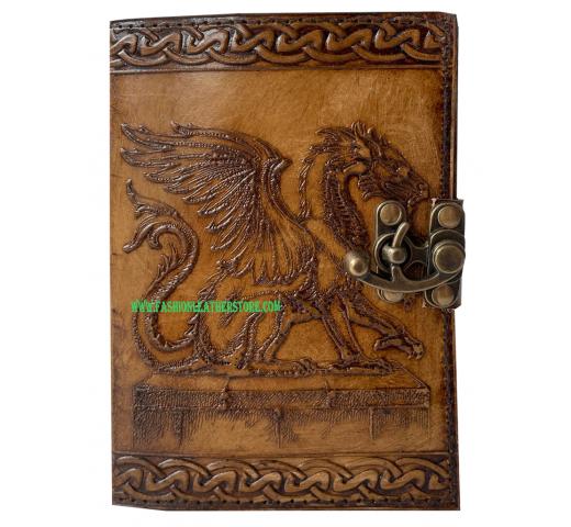 Antique Horse Embossed Leather Journal Spell Book Of Shadows With C Lock Handmade Leather 200 Pages For Gift And Daily Use Notebook Sketchbook Phonebook 7x5